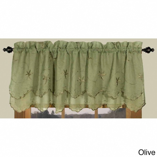 Zurich Vine And Leaf Scalloped Valance