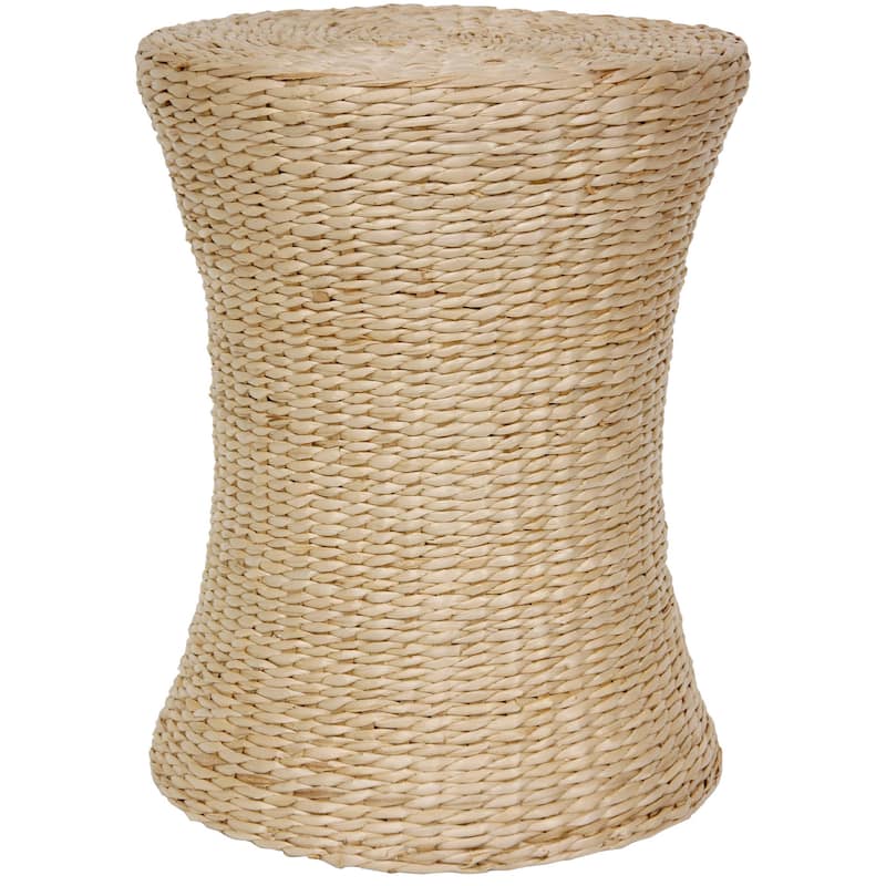 Handmade Woven Fiber Stool (China) - Beige