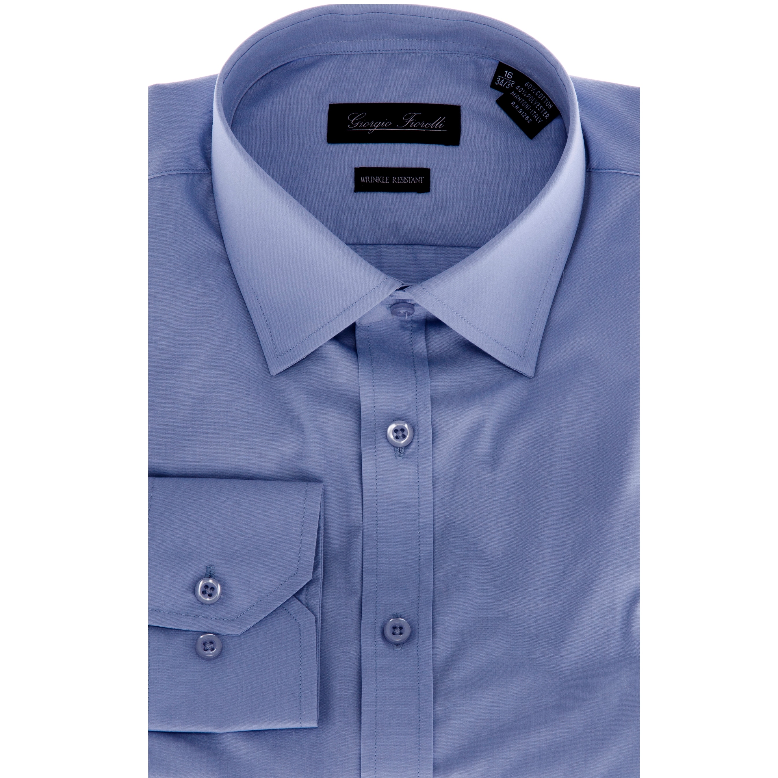 Mens Blue Slim fit Dress Shirt