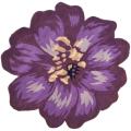 Safavieh Handmade Novelty Lilac Shaped Wool Rug - 4' x 4' Round