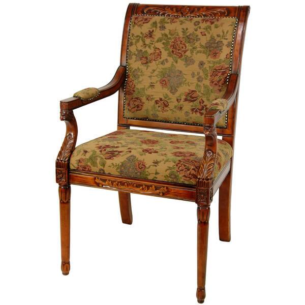 Shop Ochre Flowers Queen Victoria Sitting Room Chair