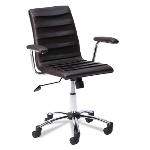 Shop Favorite Finds Faux Leather Pleated Desk Chair Free