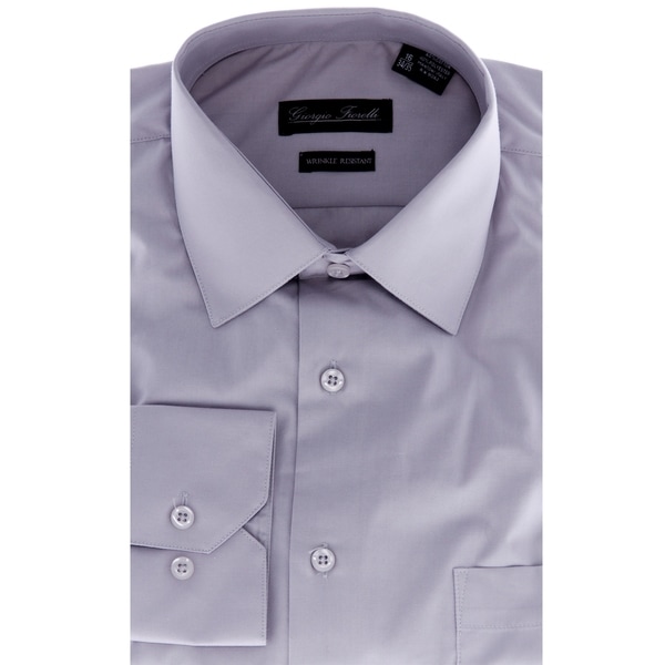 Mens Modern Fit Dress Shirt, Grey