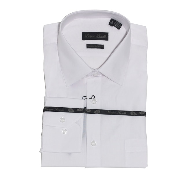 Mens Modern fit Dress Shirt, White