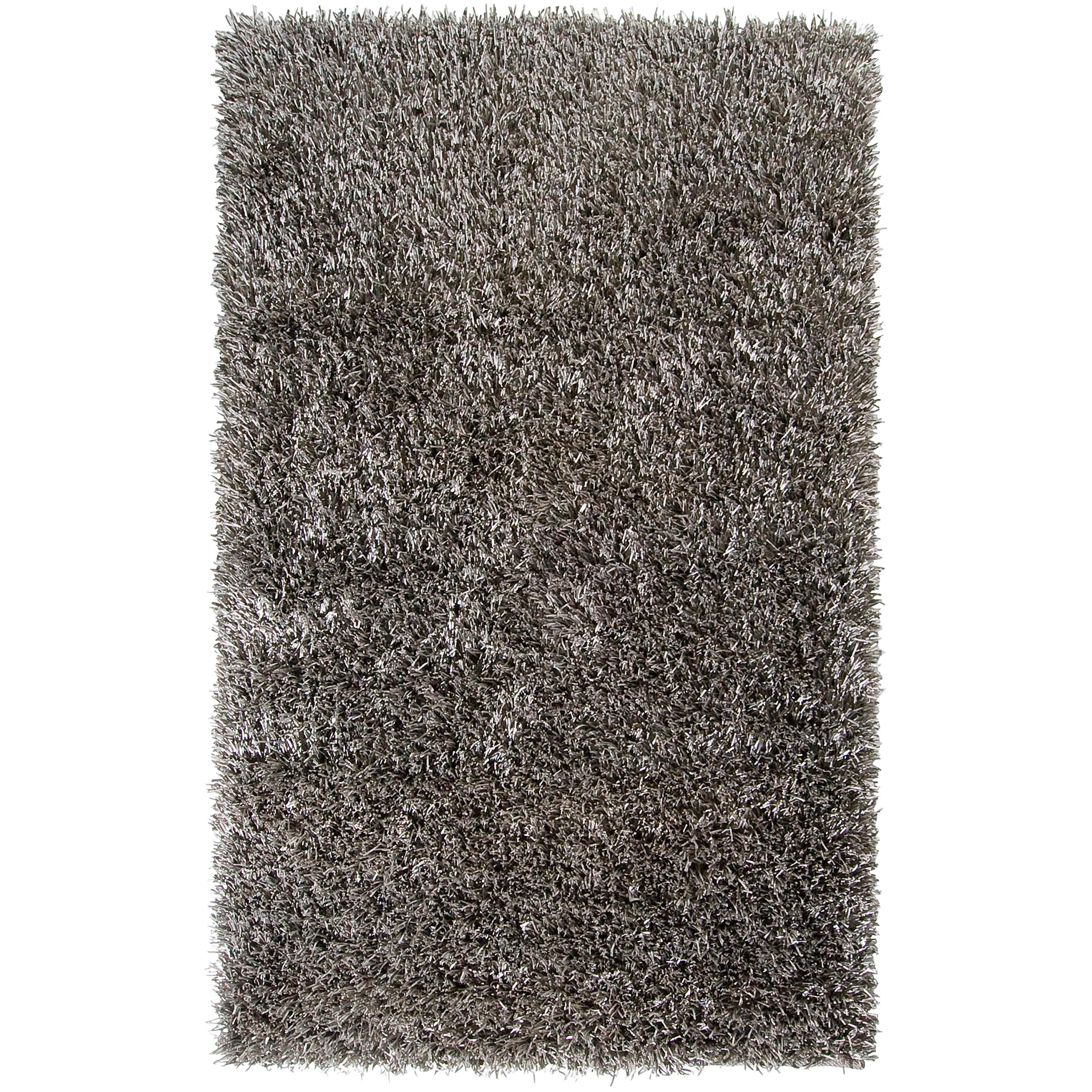 Hand woven Silver Myers Soft Plush Shag Rug (5 X 8)