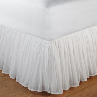 15" Drop 100% Egyptian Cotton 500 Thread Count Black Luxury Bed Skirt 