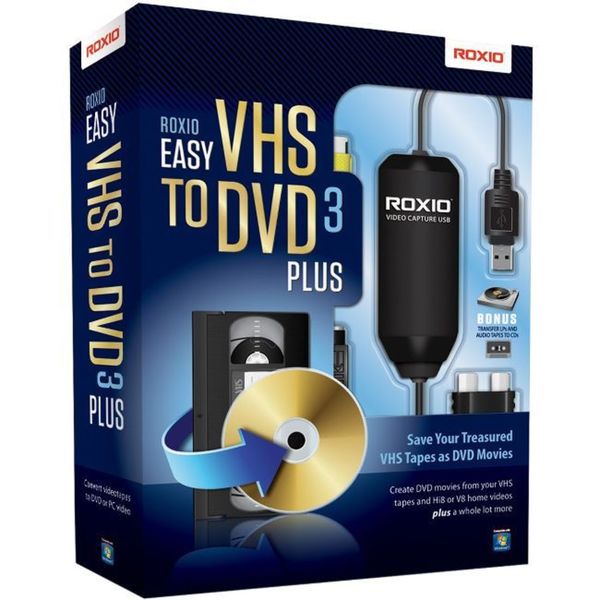 Roxio Easy VHS to DVD v.3.0 Plus - Complete Product - 1 User - Standa