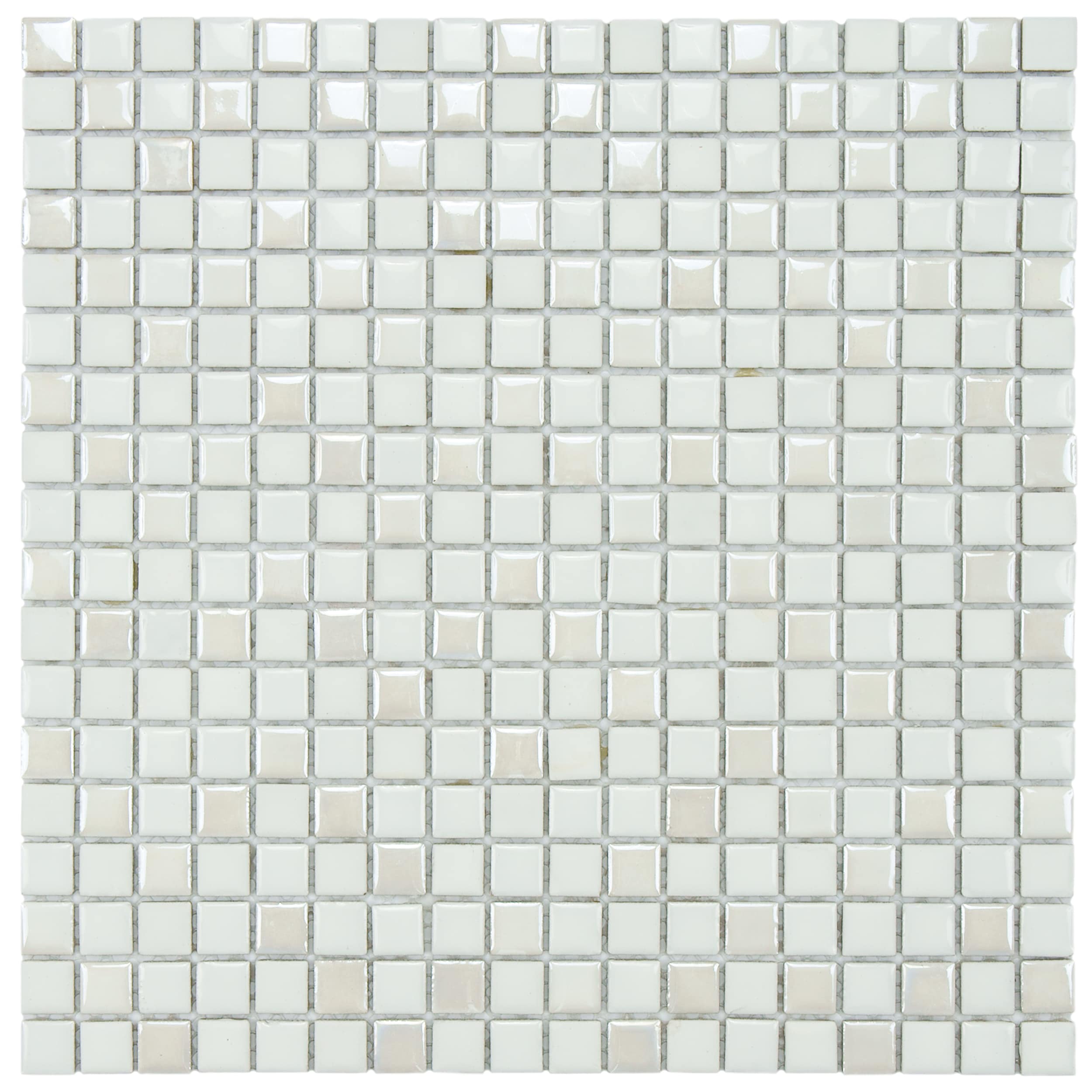 SomerTile 11.75x11.75-inch Posh Pixie White Porcelain Mosaic