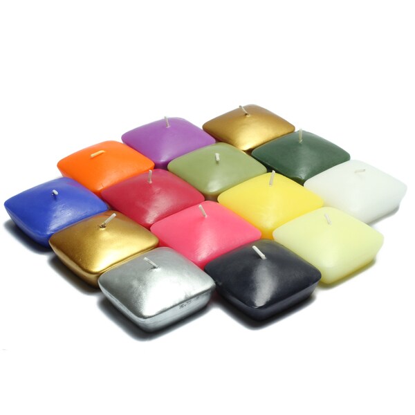 Shop 2.25inch Square Floating Candles (Set of 12) Free Shipping On