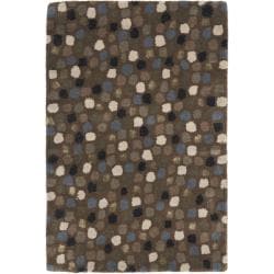 Handmade Sprinkles Dark Grey New Zealand Wool Rug (2' x 3') Safavieh Accent Rugs