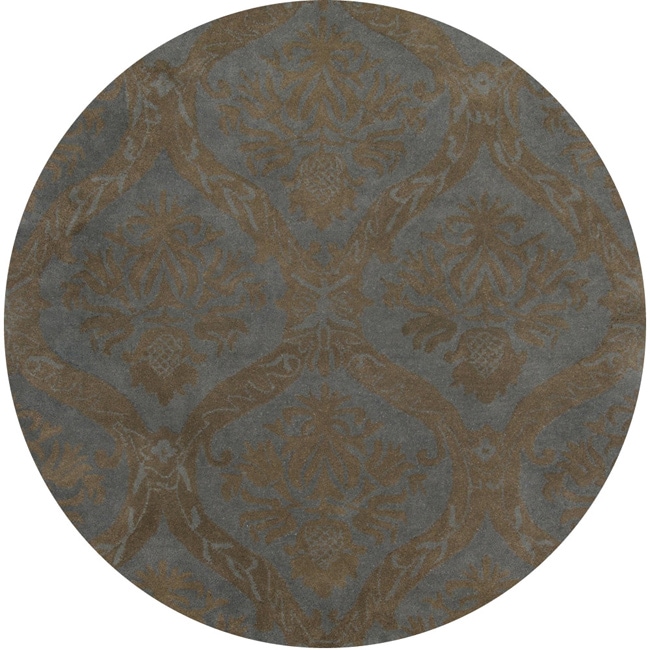 Hand tufted Averlo Light Grey Rug (8 X 8 Round)