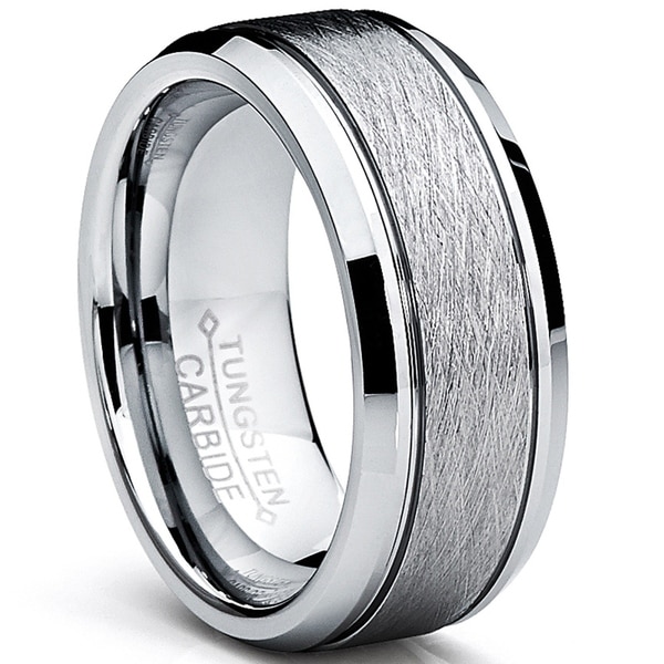 Shop Men's Tungsten Carbide Dragon Design Ring (8 mm) - On Sale - Free ...