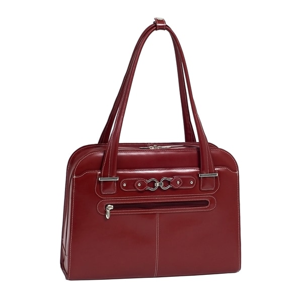 McKleinUSA 15.4" Leather Fly-Through™ Checkpoint-Friendly Ladies' Laptop Briefcase. Opens flyout.