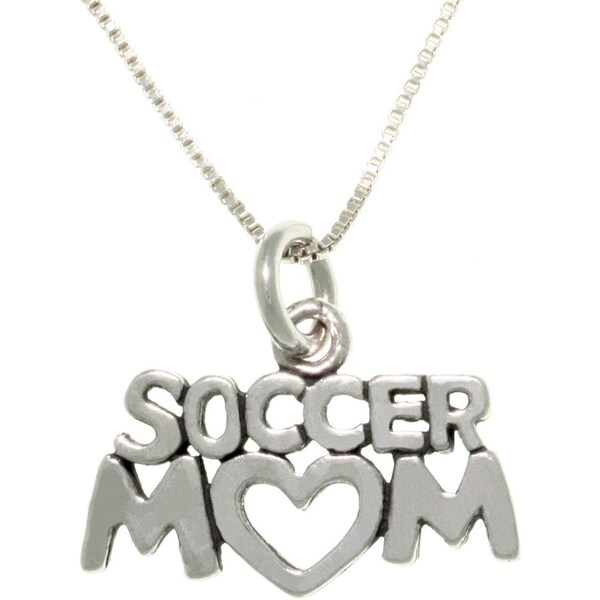 Shop Sterling Silver Soccer Mom Talking Necklace Free Shipping On