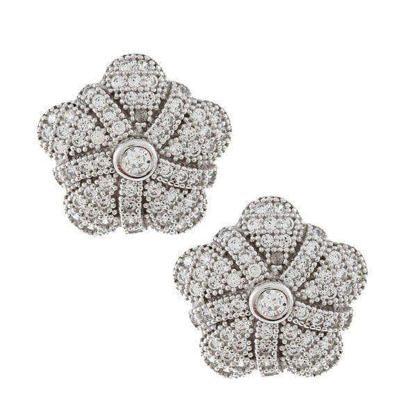 La Preciosa Sterling Silver Cubic Zirconia Earrings La Preciosa Cubic Zirconia Earrings