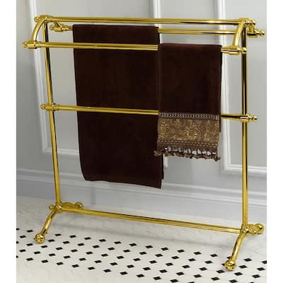 Kingston Brass Vintage Pedestal Solid Brass Towel Stand