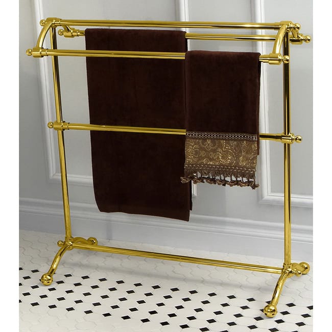 Kingston Brass Vintage Pedestal Solid Brass Towel Stand