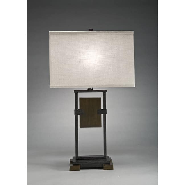 Aztec Lighting Transitional 1-light Cambridge Bronze Table Lamp