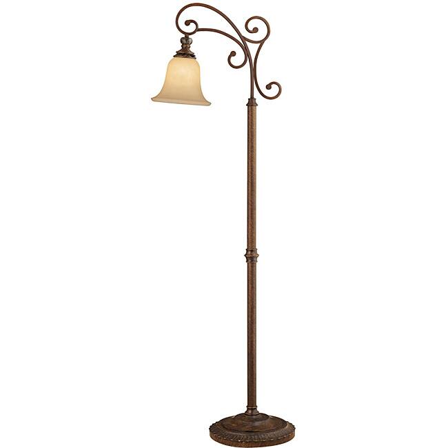 Aztec Lighting Traditional 1-light Golden Bronze Floor Lamp