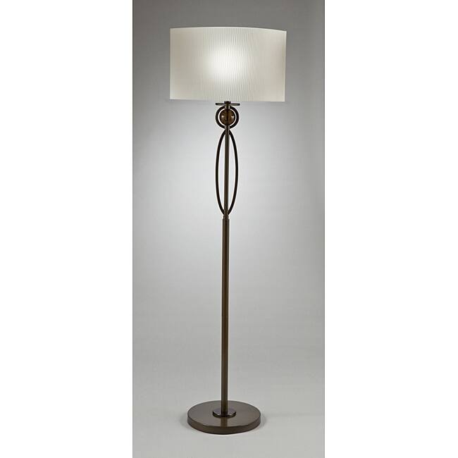 Aztec Lighting Contemporary 1-light Brushed Antique Bronze Floor Lam