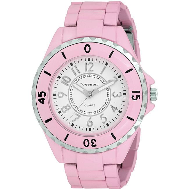 Vernier Women's 'V11026' Spring Light Salmon Watch