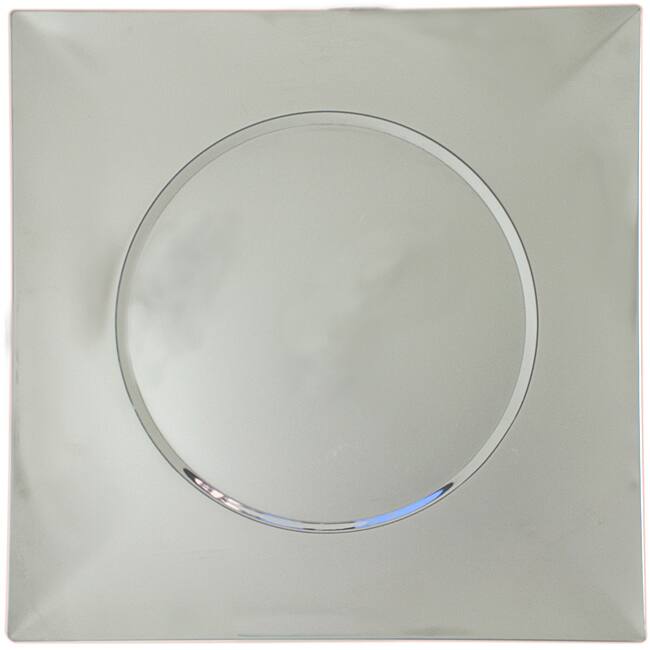 ChargeIt! By Jay Square Stainless Steel Bridal Metal Charger Plate