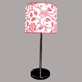Navya Modern Black Metal Red/White Table Lamp