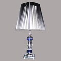 Crystal Modern Matte Black Table Lamp