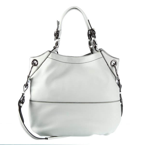 Oryany Sydney Leather Light Grey Shoulder Bag  