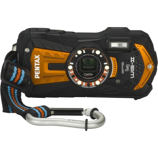 Pentax Optio WG-2 GPS 16 Megapixel Compact Camera - Orange