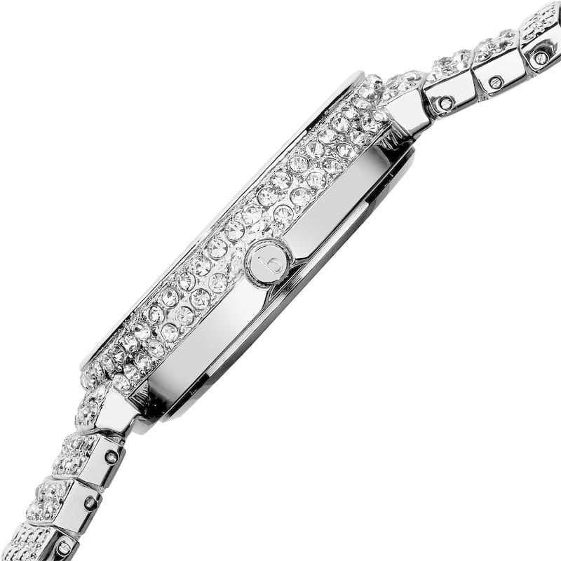 Burgi Women's Diamond and Crystal-Accented Bracelet Watch