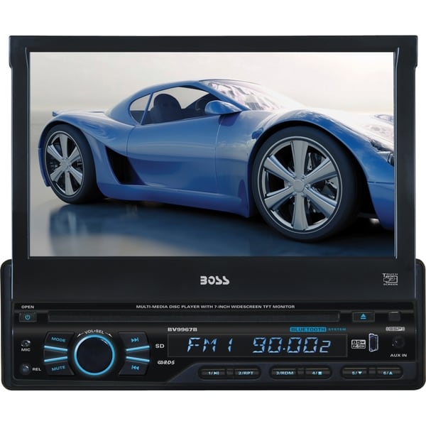 Boss Audio BV9967BI Car DVD Player - 7" Touchscreen LCD - Single DIN
