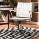 preview thumbnail 1 of 3, Baxton Studio Vittoria White Leather Modern Office Chair