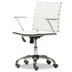 preview thumbnail 3 of 3, Baxton Studio Vittoria White Leather Modern Office Chair