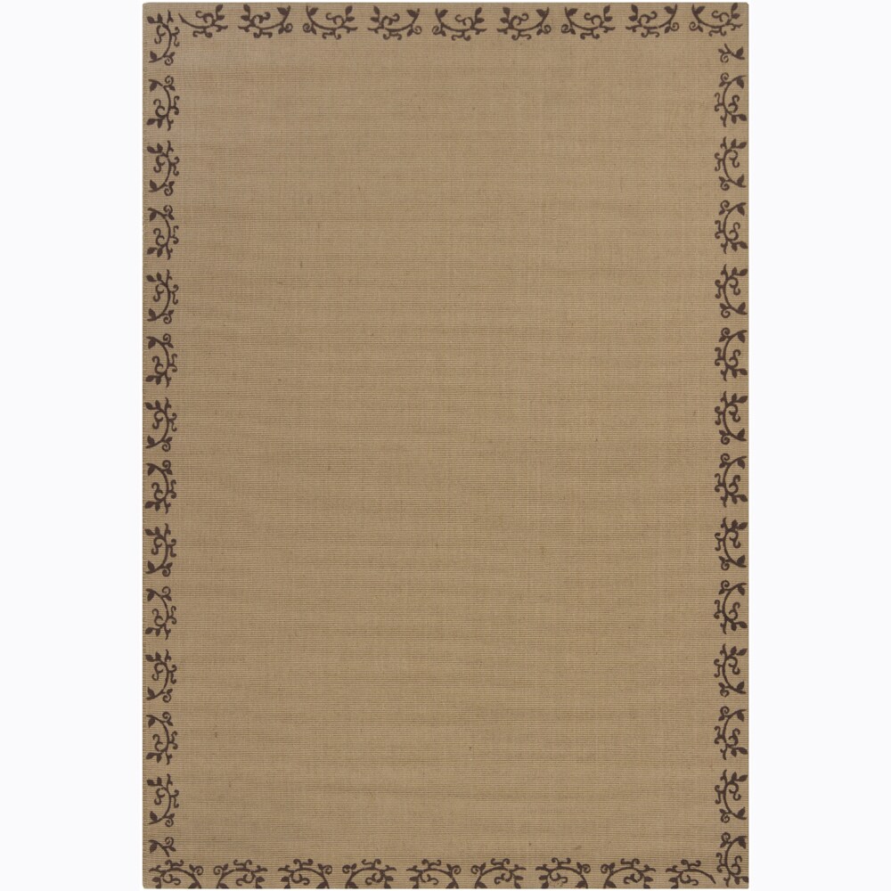 Hand-woven Mandara Tan Rug (11')6 x 11')6)