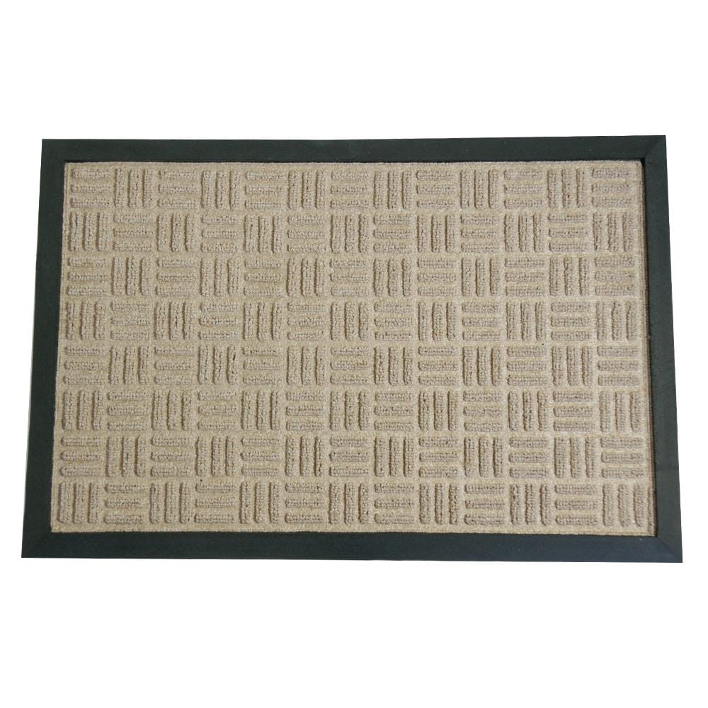 Shop RubberCal Tan Wellington Carpet Door Mat (1'4 x 2') Free Shipping On Orders Over 45