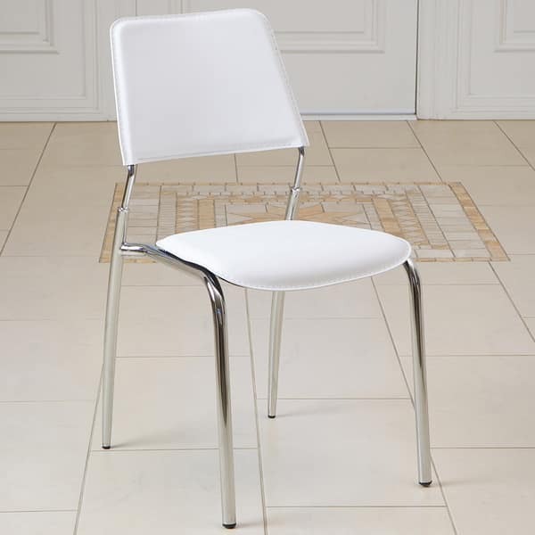 Shop Philadelphia White Modern Chairs Set Of 2 By Christopher