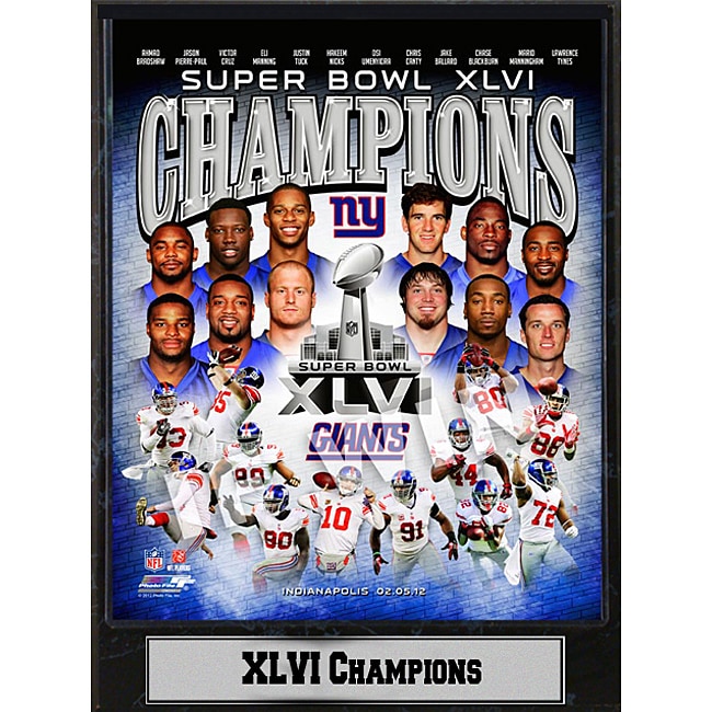 New York Giants Super Bowl Champions XLVI Commemorative Poster - Action  Images 2012 – Sports Poster Warehouse