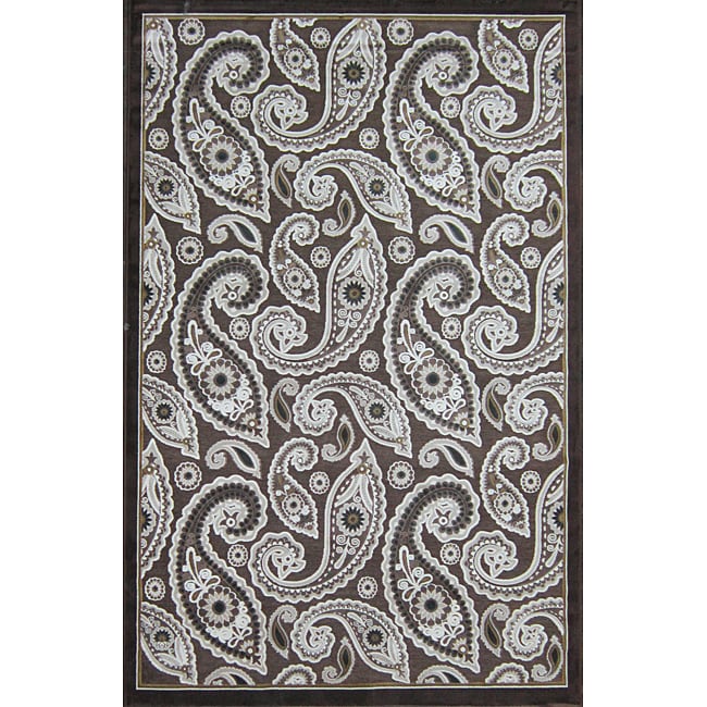 Madison Dark Brown Rug (77 X 106)