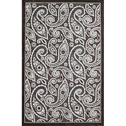 Madison Dark Brown Rug (7'7 x 10'6) Alexander Home 7x9   10x14 Rugs