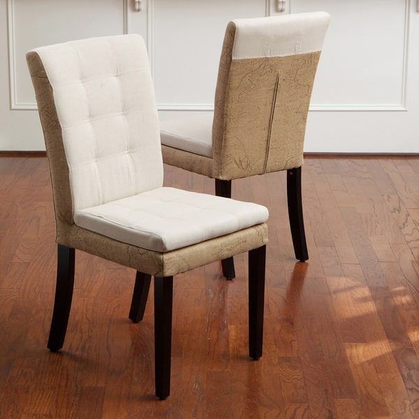 Shop Lacey Linen And Burlap Dining Chairs Set Of 2 Free