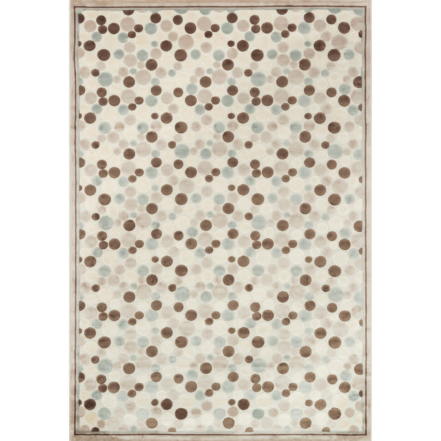 Madison Ivory/ Multi Area Rug (53 X 77)