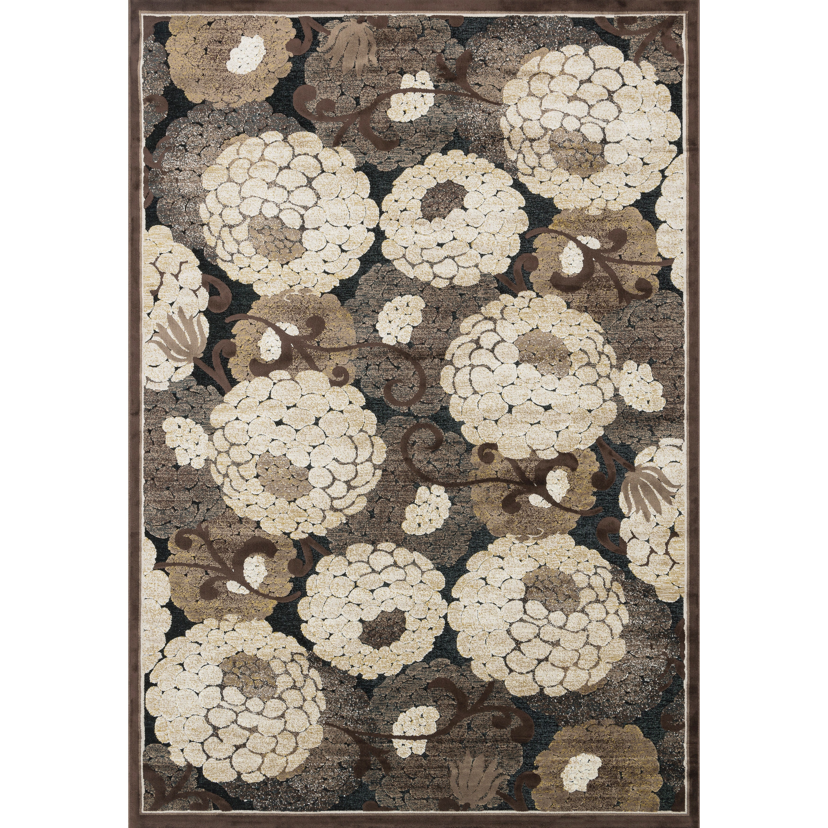 Madison Black/ Beige Rug (77 X 106)