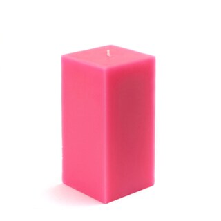 Red Square Zest Candle Pillar Candle 3 by 6-Inch