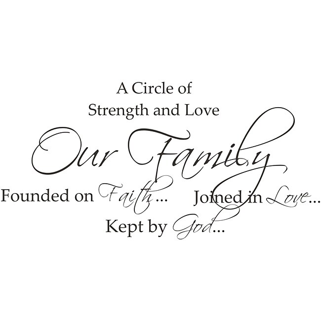 Vinyl Attraction 'A Circle of Strength and Love' Wall Decal - 14093683 ...