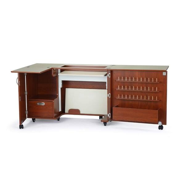 Shop Kangaroo Kabinets Wallaby Ii Sewing Machine Cabinet Teak