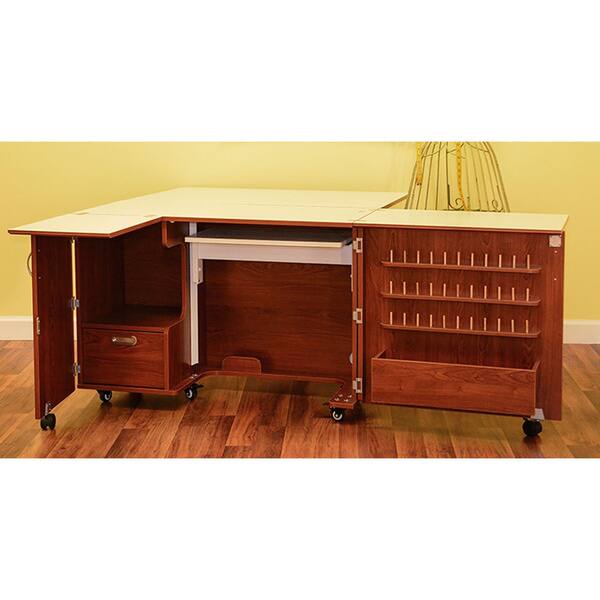 Shop Kangaroo Kabinets Wallaby Ii Sewing Machine Cabinet Teak