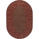 preview thumbnail 60 of 75, Rome Hand Tufted Floral Border Area Rug Brown - 6' x 9' Oval - Runner/Oval