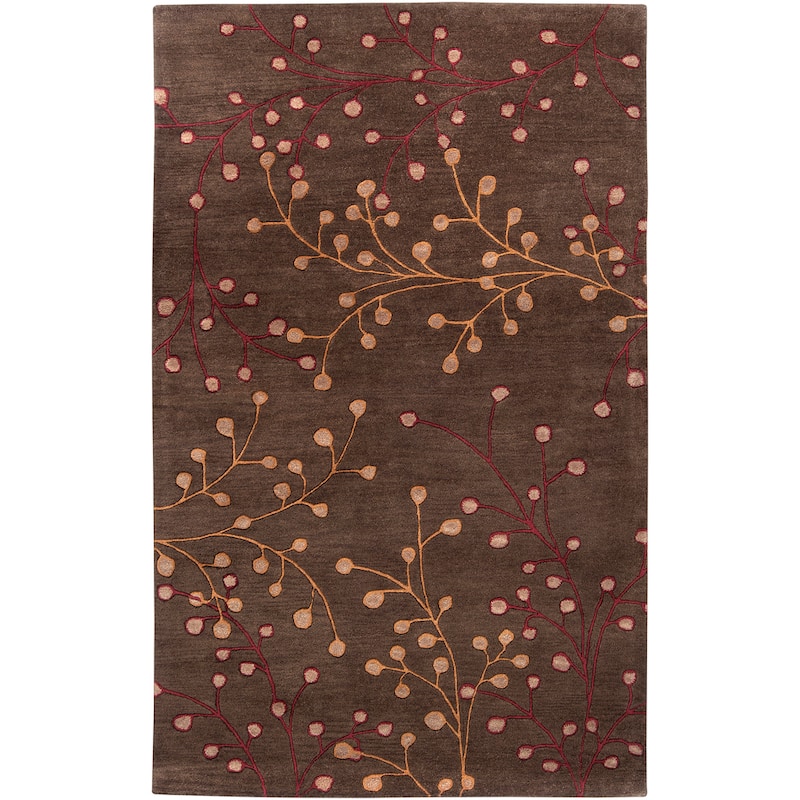Sakura Handmade Transitional Floral Wool Area Rug