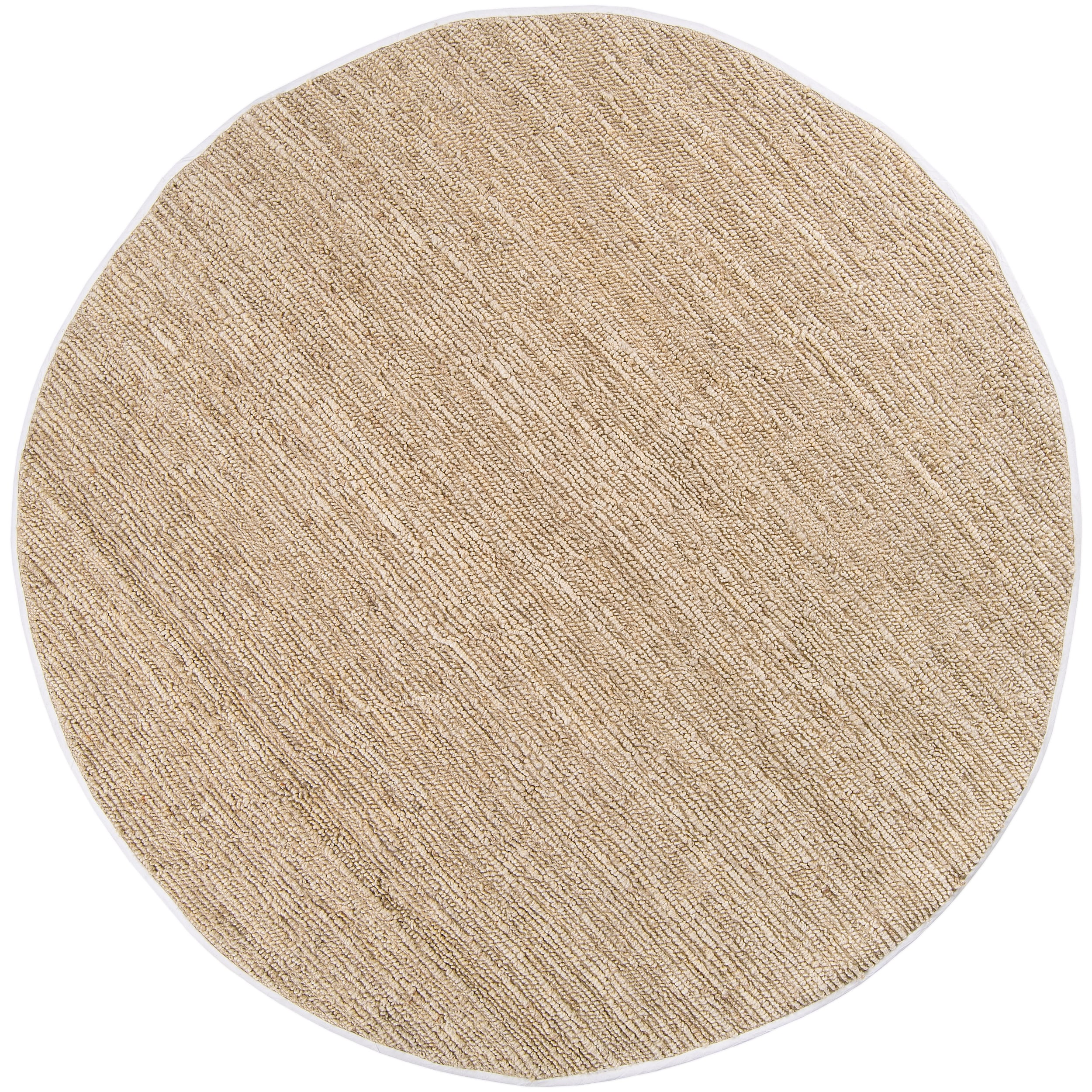 Hand woven White Thrasher Natural Fiber Jute Rug (8 Round)